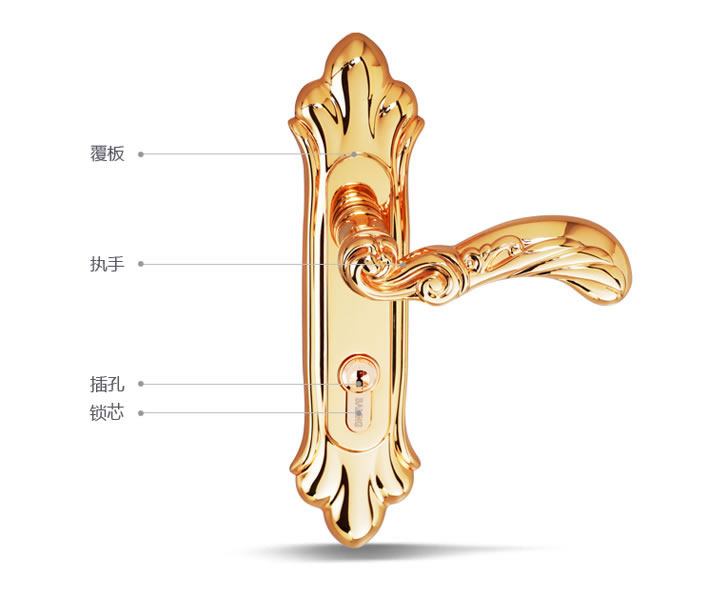 霸菱指纹锁精品铜锁黄铜精锻、采用高防腐性处理