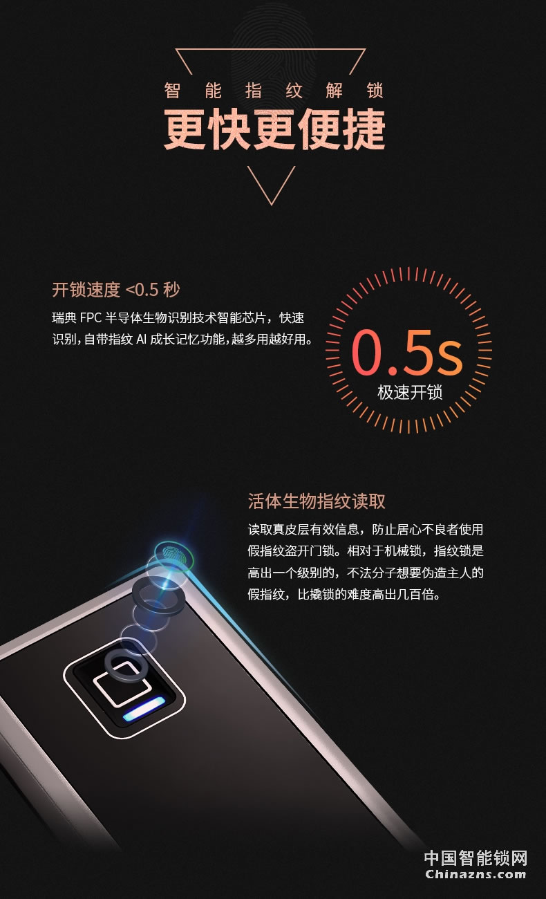 多灵NB-IoT物联网智能锁s5 家用指纹密码防盗门电子锁