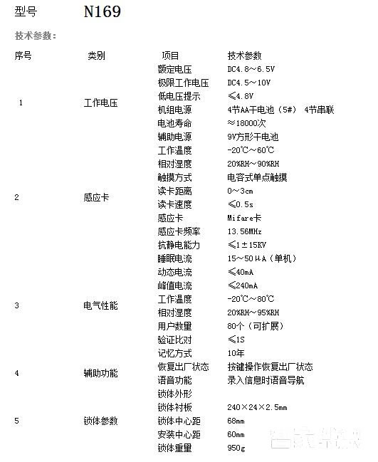 耐特数字门锁 拥有语音功能/密码刷卡