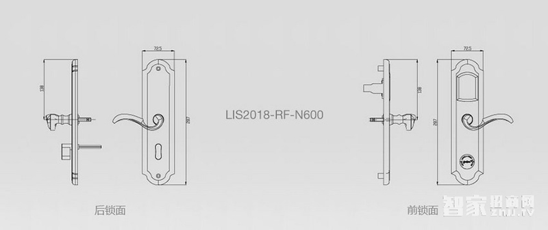 力维智能锁 RF-N600/2智能防盗酒店锁感应锁