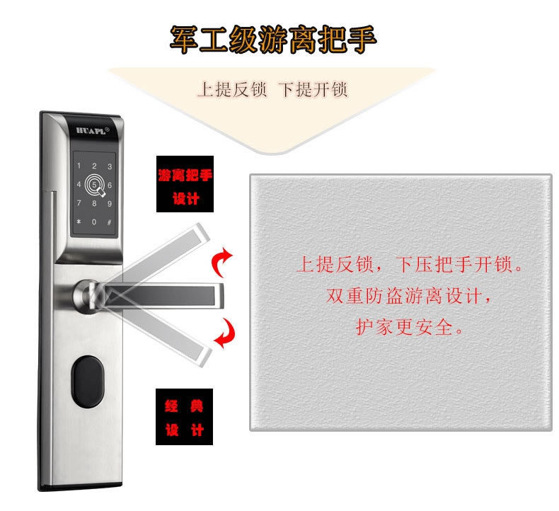 华品出租房APP动态密码锁 公寓指纹密码锁