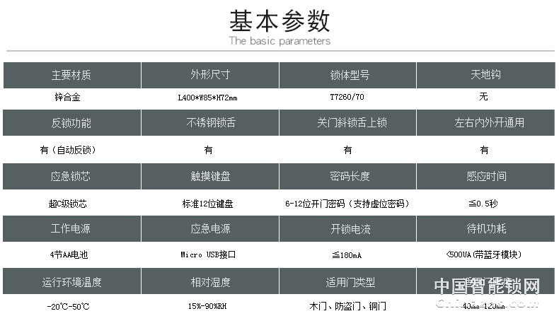 凯迪仕智能锁 指纹密码锁T2-K7-SMART