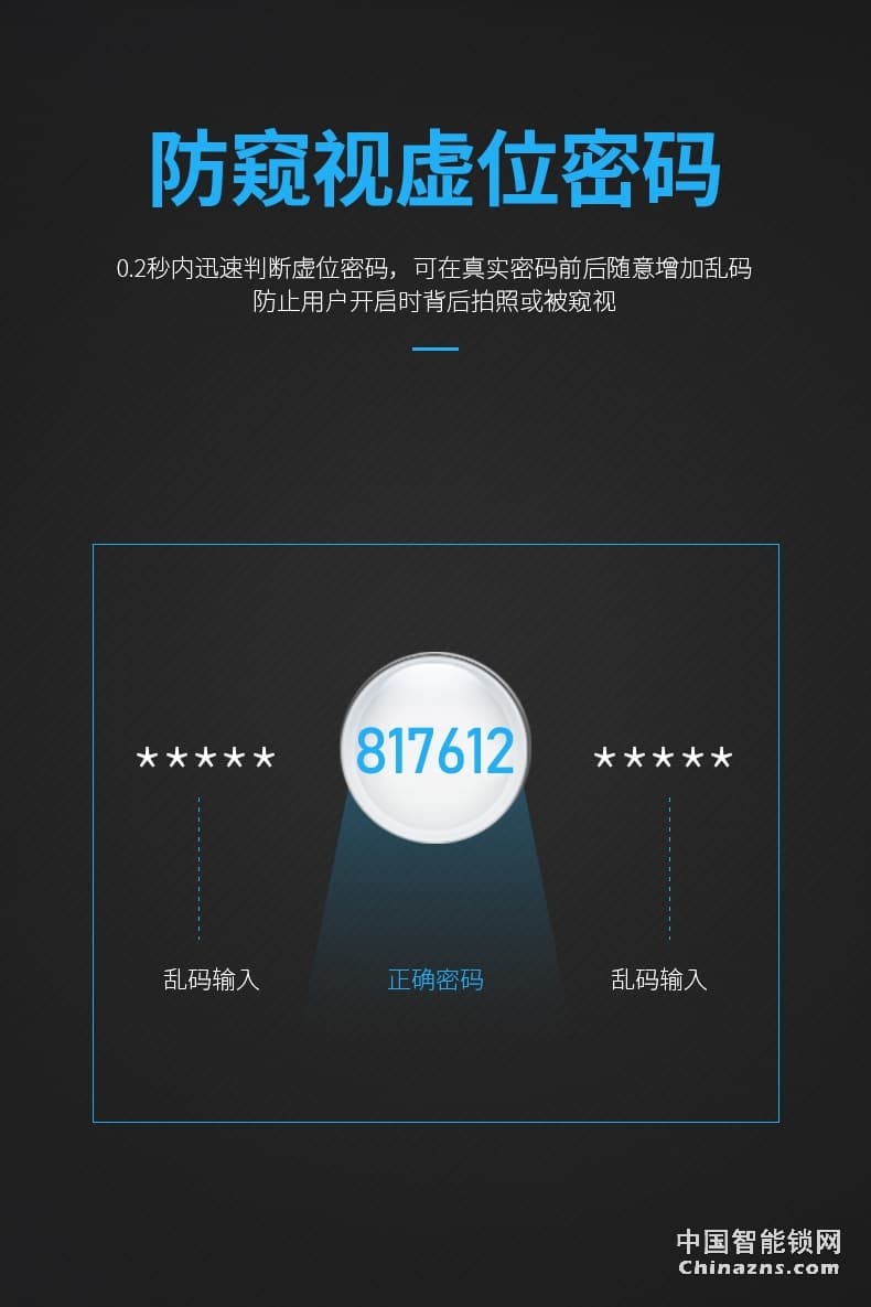 凯迪仕电子锁 家用防盗门密码锁5005