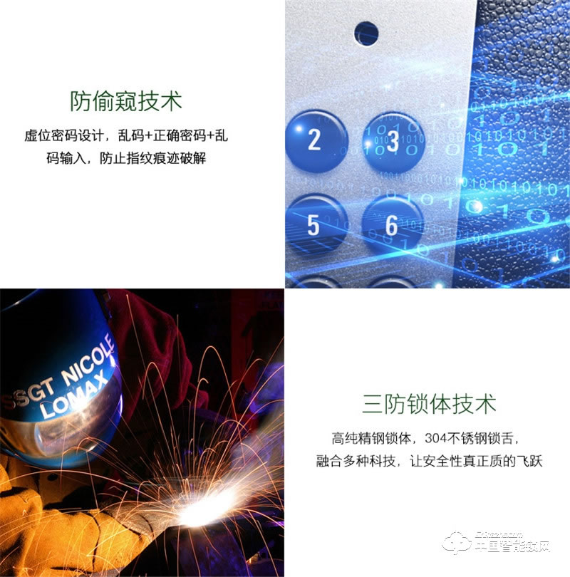 朗凯斯L910智能锁 家用防盗门锁 指纹密码锁