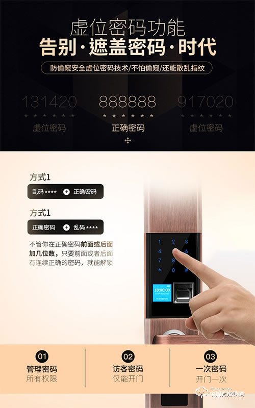锐凌芯指纹锁 家用指纹锁 木门智能锁