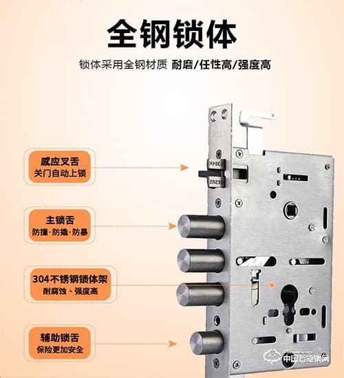 锐凌芯指纹锁 家用指纹锁 木门智能锁