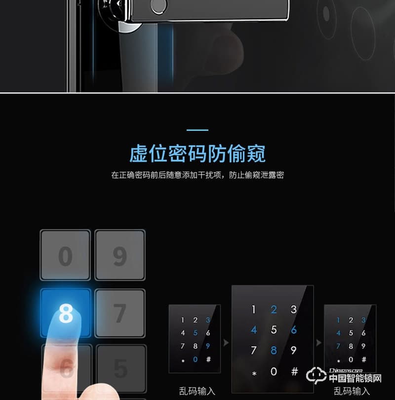 乐柚智能锁 直板指纹锁 防盗门电子密码锁