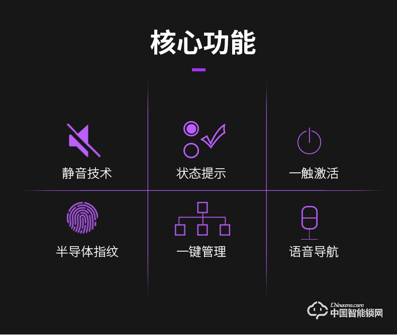 雅洁智能门锁 AJ4011-02静音锁体指纹锁