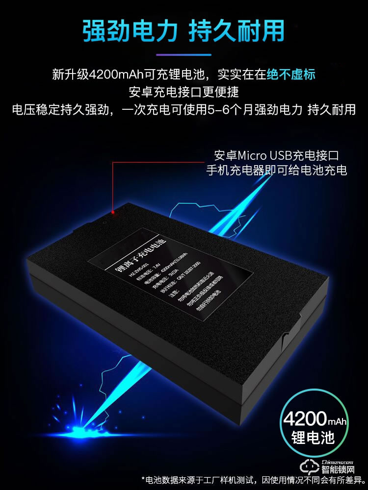 威尔汉森智能锁 家用指纹锁密码锁刷卡锁V8