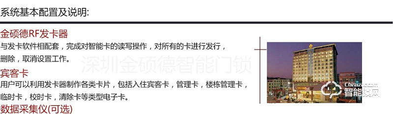 金硕德智能锁 501酒店刷卡锁