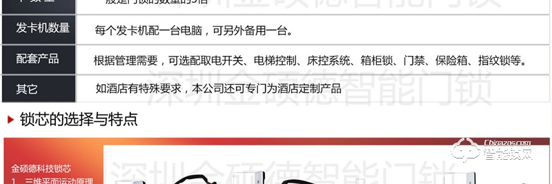 金硕德智能锁 501酒店刷卡锁