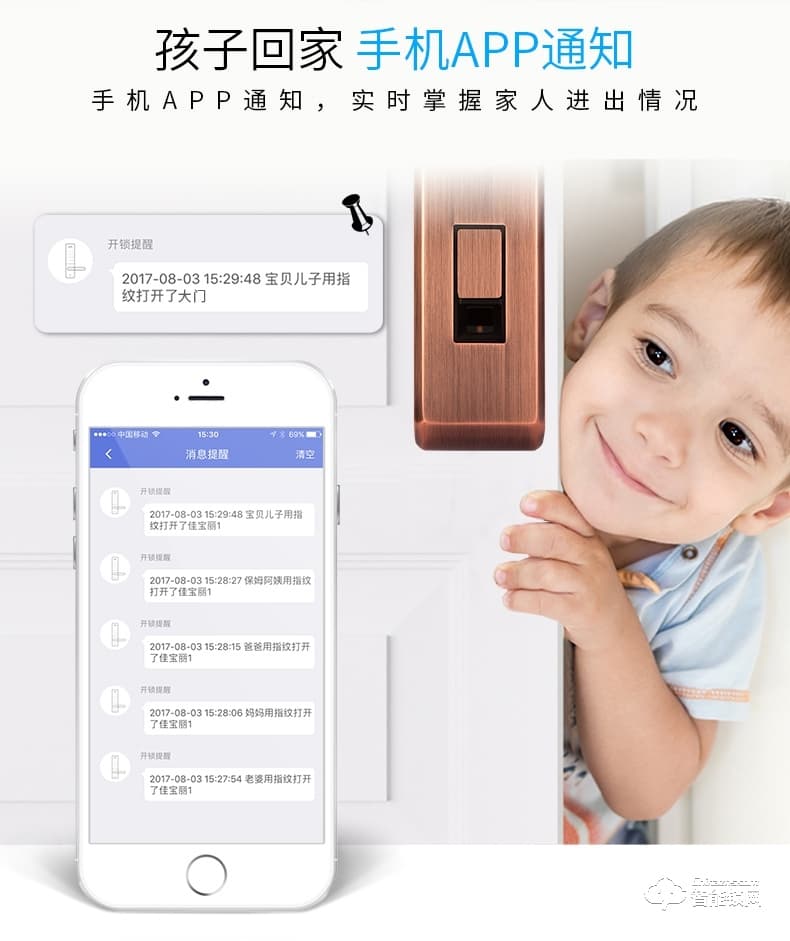 佳宝丽智能锁 防盗门锁智能电子密码锁