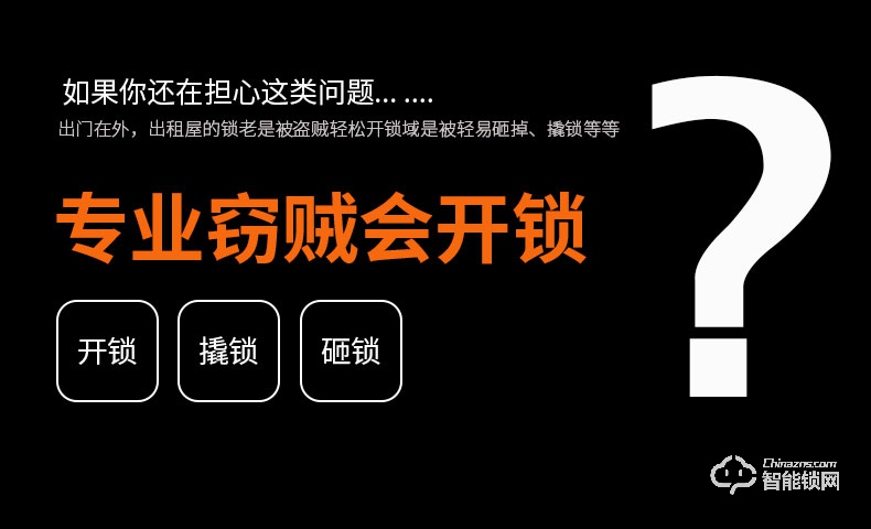 阿普力斯智能锁 U6分体式全自动智能密码锁