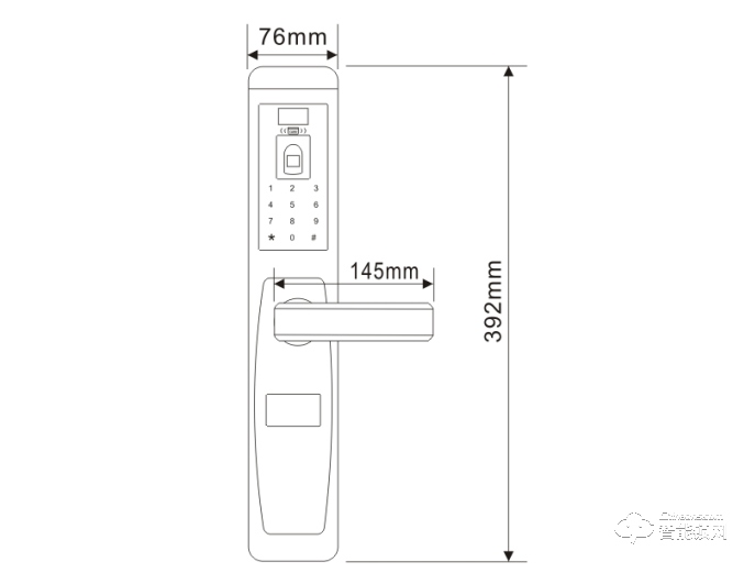 铁将军智能锁 T6-1指纹密码智能锁