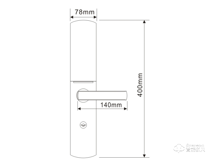 铁将军智能锁 T10滑盖密码智能锁