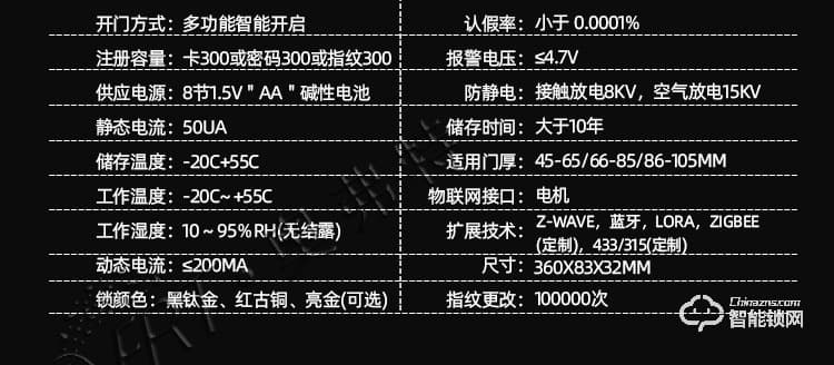 奥弗特智能锁 时尚滑盖半导体指纹锁