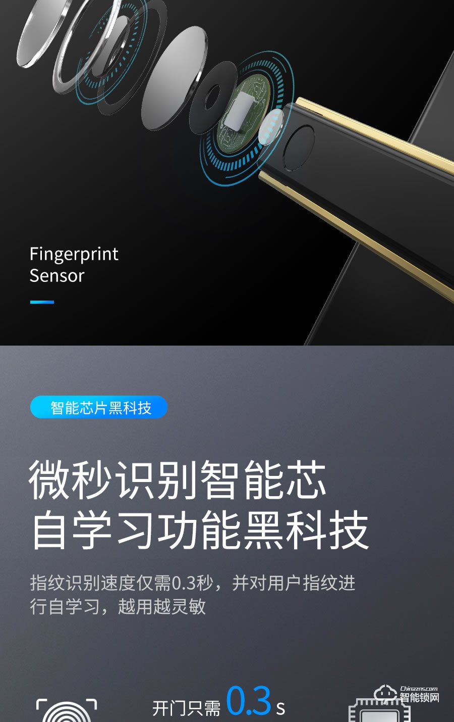 VOC智能锁 X9全自动家用防盗门安防智能锁