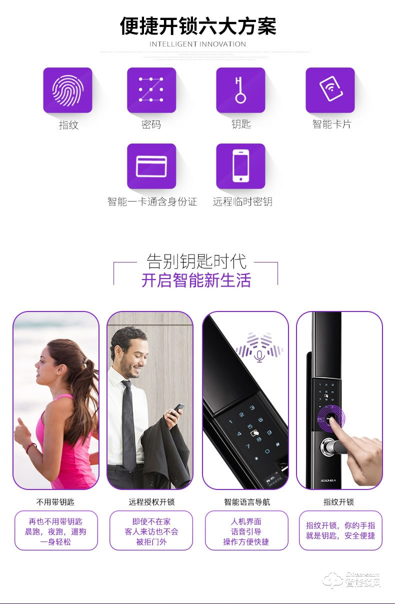 超人智能锁 X1家用防盗门滑盖智能密码门锁