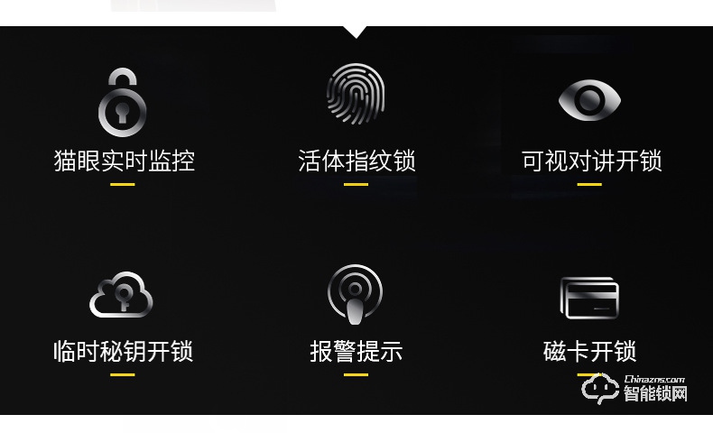 创鸿智能锁 OP1全自动可视指纹锁