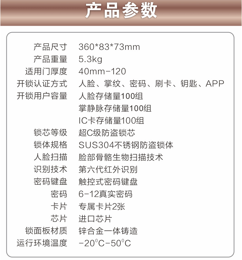 新视图智能锁 XST009人脸识别门锁指纹锁