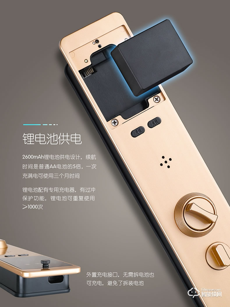 索菲亚智能锁 S10R防盗门家用磁卡密码锁