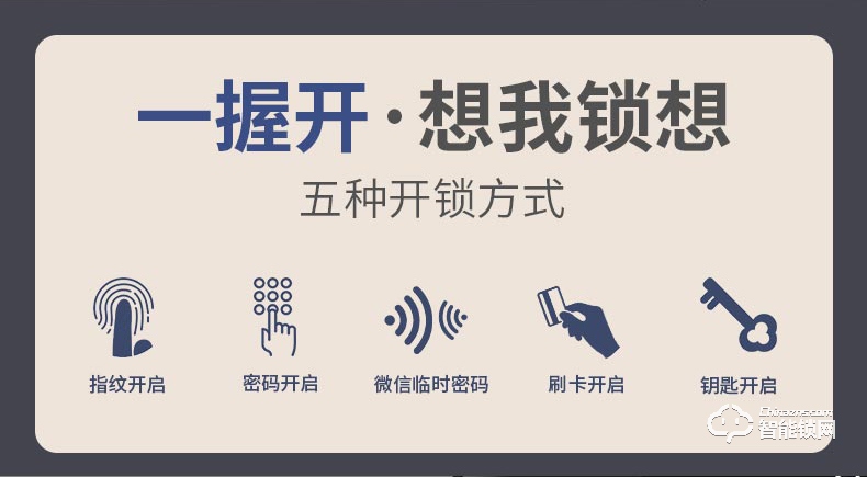 摩萨迪智能锁 MLF-012一握开家用防盗门智能密码锁