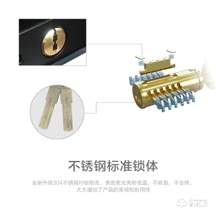 凯恩斯智能锁 D2室内简约指纹锁