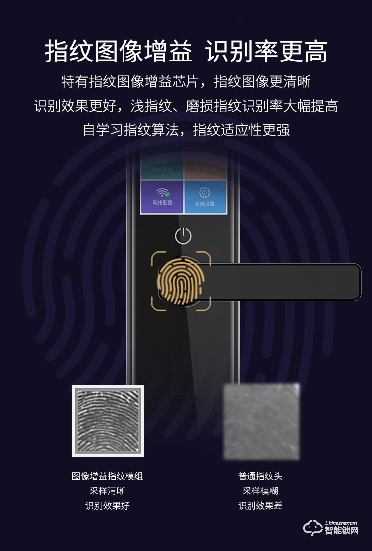 青稞智能锁 Q7家用指纹密码防盗门门锁