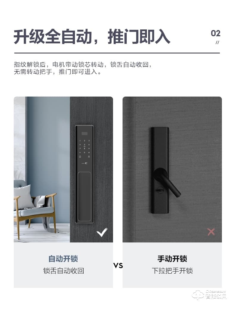 金指码智能锁 X3全自动智能指纹锁家用电子锁