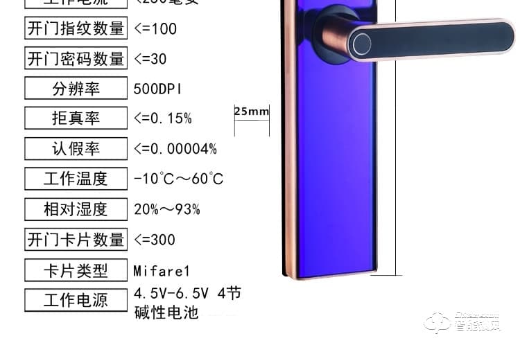 巨石智慧智能锁 Z5防盗门电子智能门锁