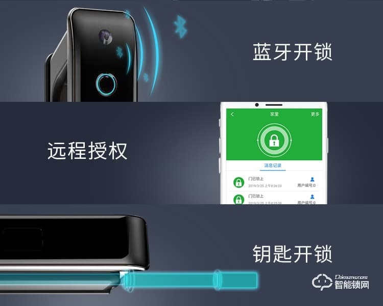 慧嘉智能锁 HJ-M8全自动远程控制电子感应门锁