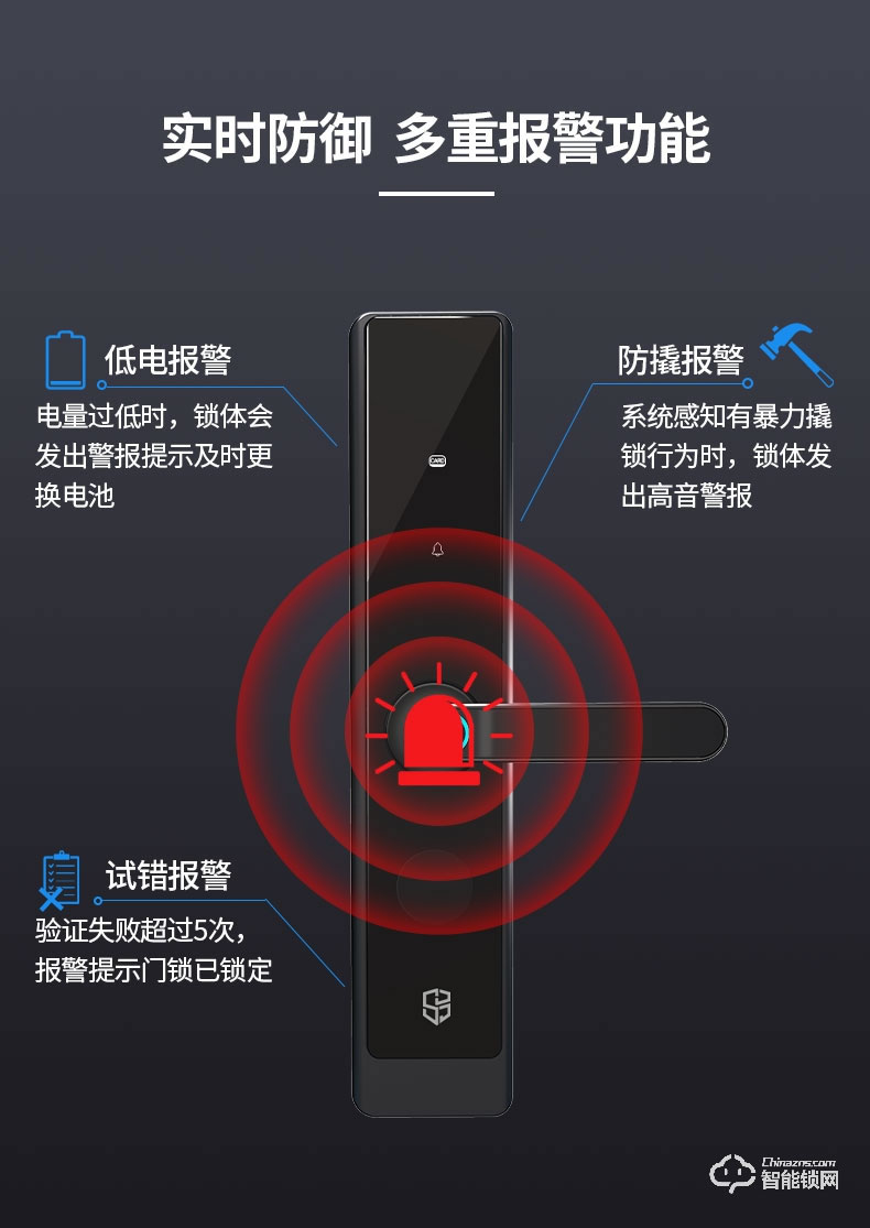 石将军智能锁 S2家用防盗门密码锁智能门锁