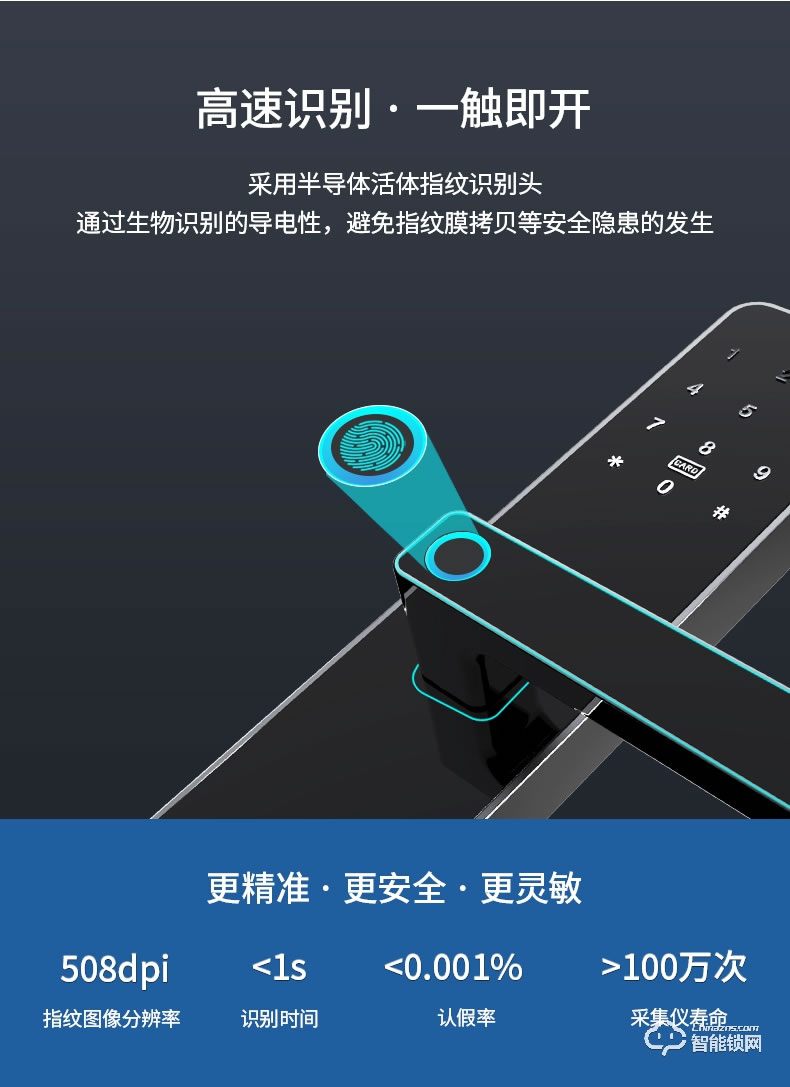 石将军智能锁 S3Pro家用防盗门智能门锁密码锁