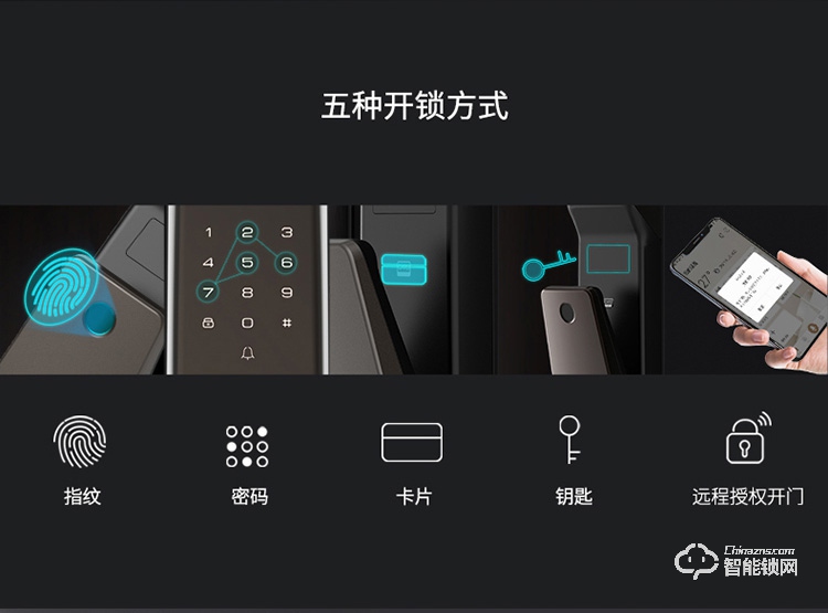 TCL智能锁 K1S-W推拉式防盗门智能门锁密码锁