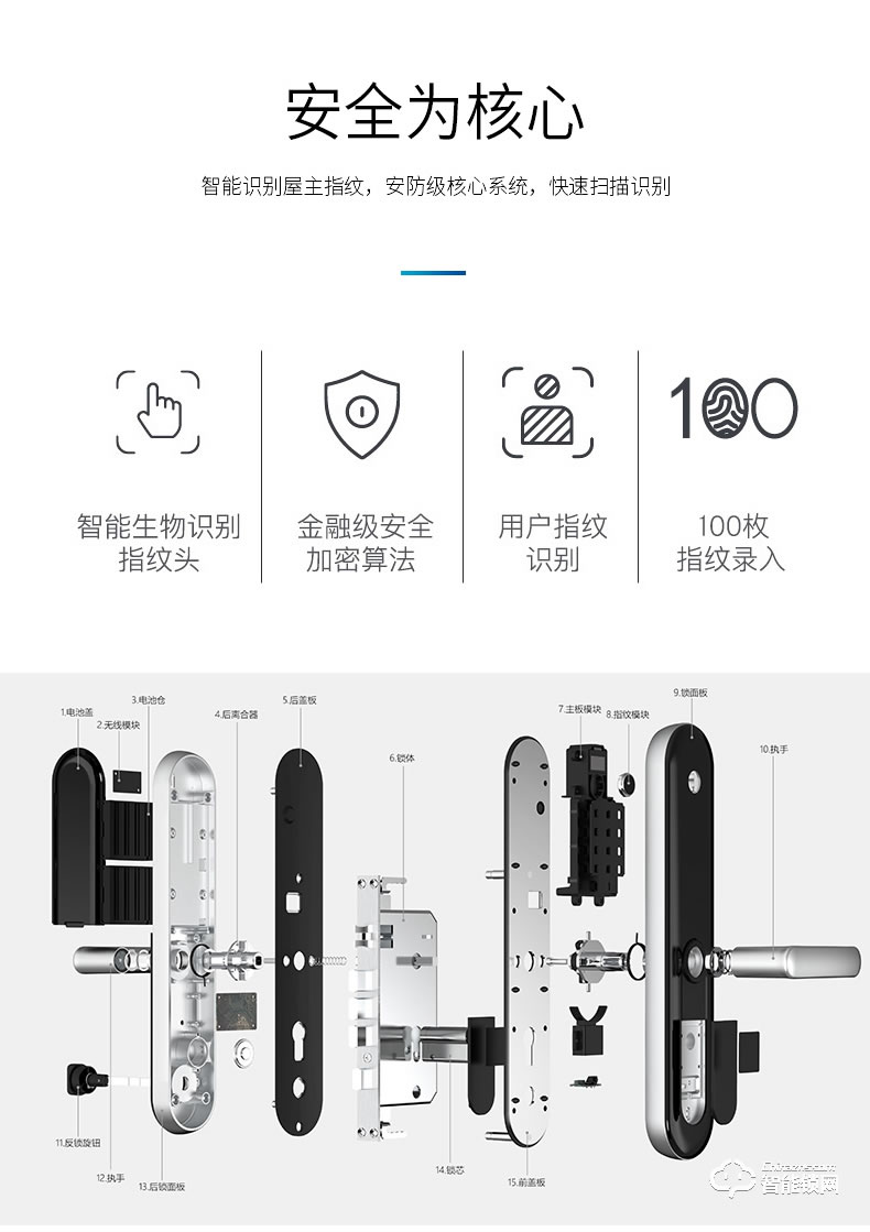 立林智能锁 L06家用门锁防盗门电子锁