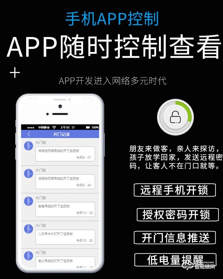 宏裕智能锁 NX全自动家用防盗门电子锁