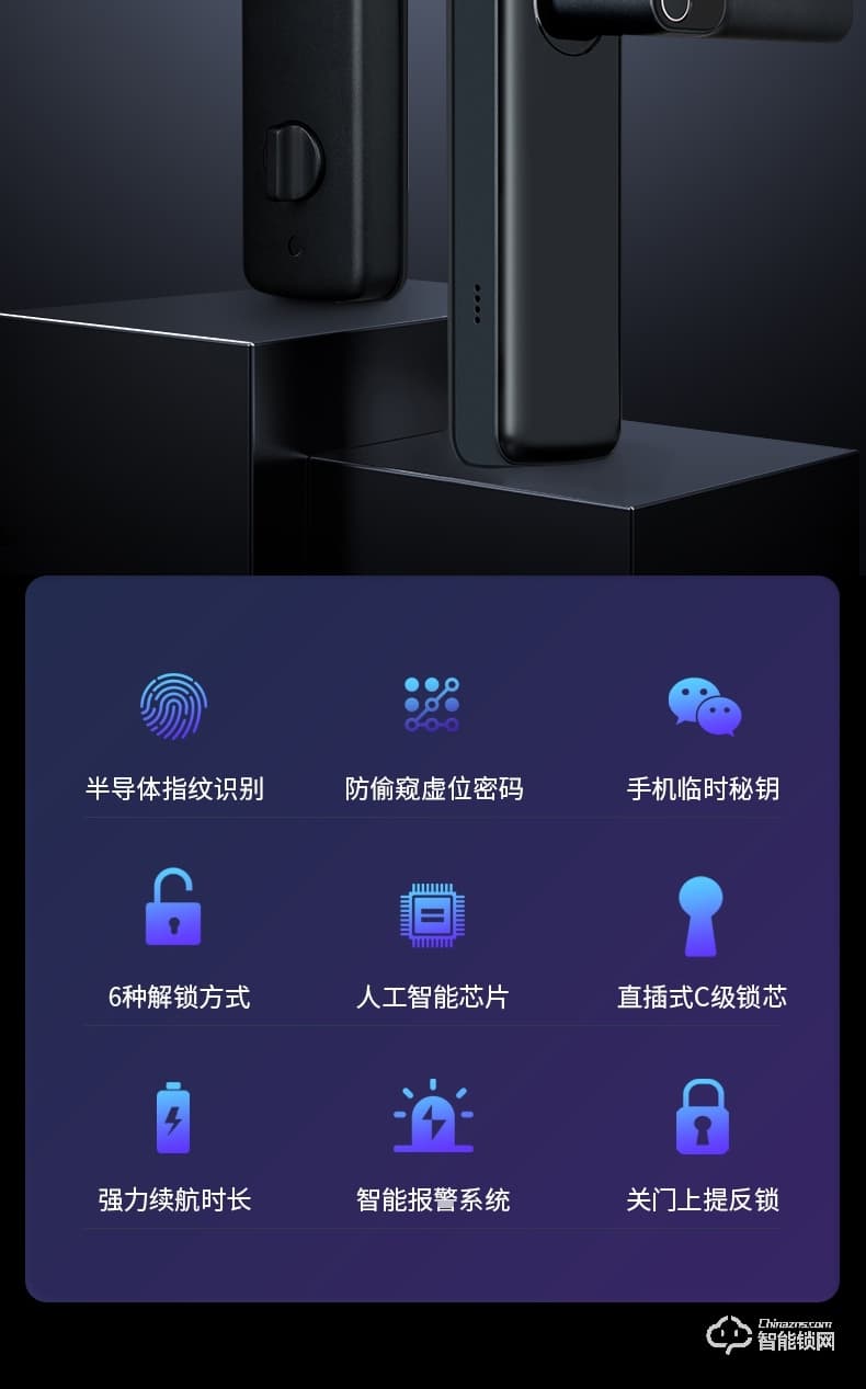 易麟智能锁 Y02 半自动家用智能锁