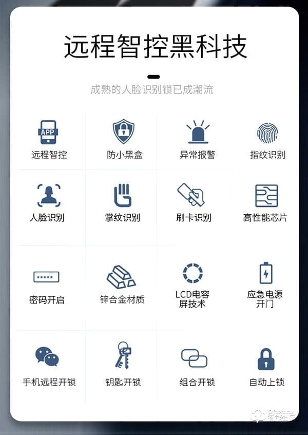 凌振智能锁 凌振人脸识别智能锁