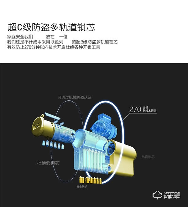 凌振智能锁 凌振全自动人脸识别智能锁