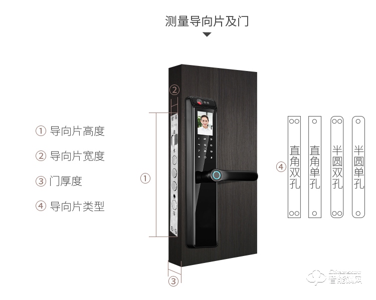 银驰3D人脸识别智能锁 三维立体面部识别