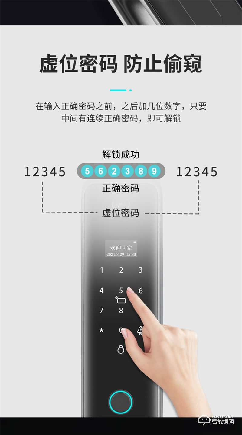 顶尖智派秋田系列 全自动猫眼监控智能门锁