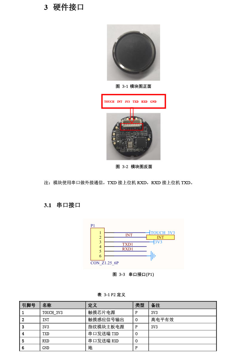 优库 嵌入式指纹识别模块DW543E