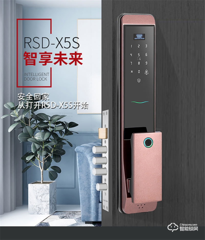 荣事达智能锁RSD-X5S 全自动家用智能锁