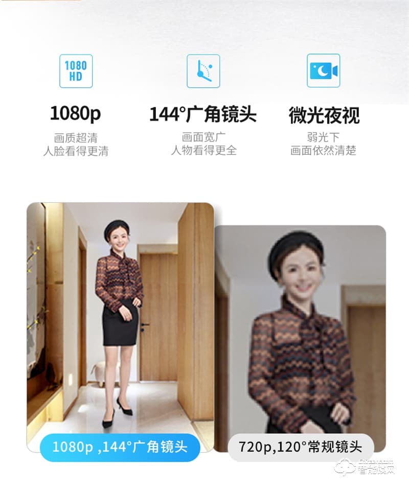 凯迪仕K9-V可视猫眼智能锁全自动指纹锁