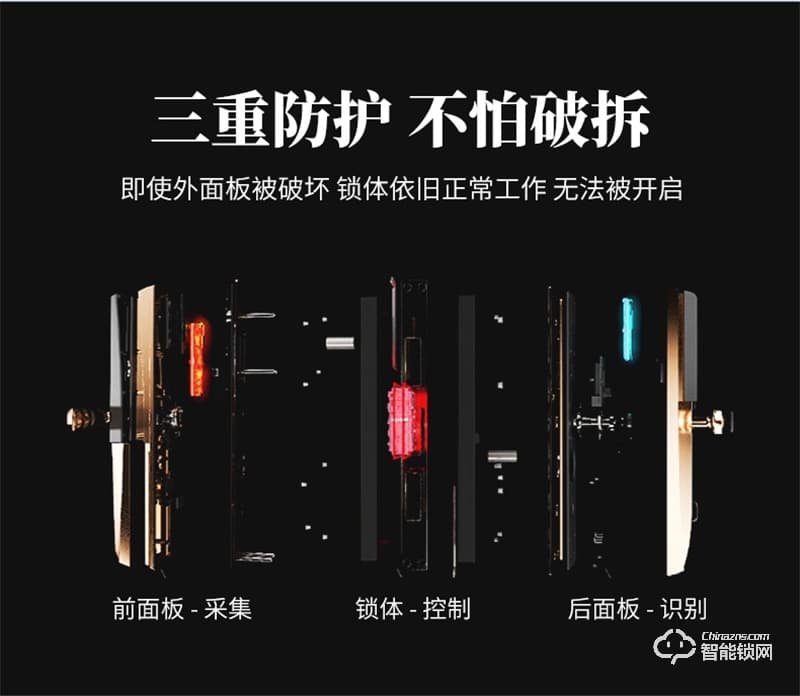 王力锁X6plus 指纹智能锁密码锁电子门锁