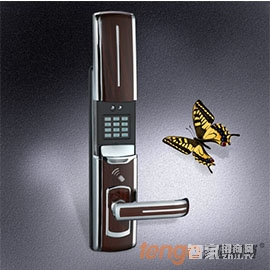 天固智能锁_天固滑盖指纹密码锁 上提反锁 多重开锁方式