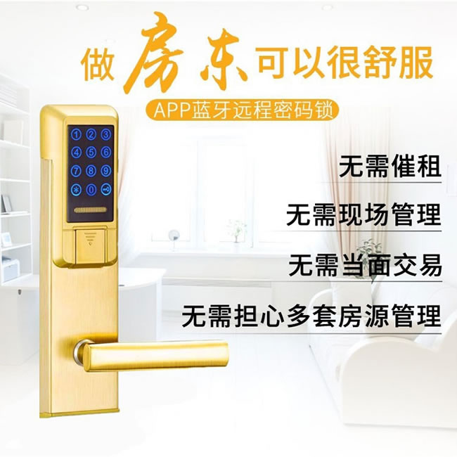 伟创锁业_伟创智能锁 蓝牙手机APP密码刷卡锁 出租屋智能锁