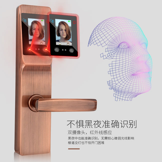 虹时代智能锁-虹时代i1眼睛虹膜识别人脸智能锁 密码指纹锁