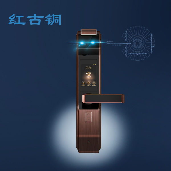吉吉牛智能锁_吉吉牛智能锁 S8红古铜虹膜智能锁
