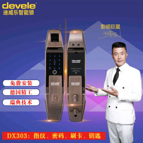 迪威乐智能锁_迪威乐智能锁 DX303家用防撬防盗门锁